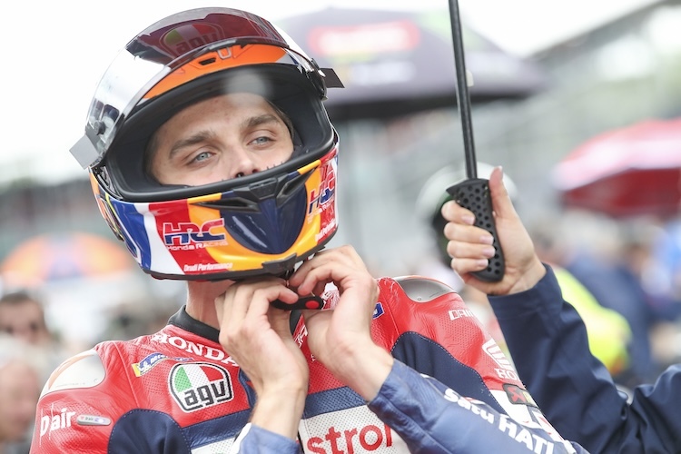 Luca Marini ärgerte sich über den Reifenwechsel beim Neustart