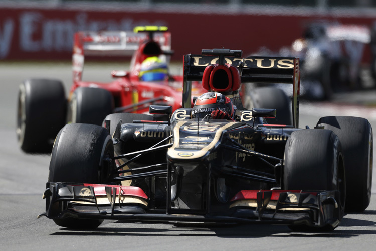 Kimi Räikkönen kämpft sich durch den Kanada-GP