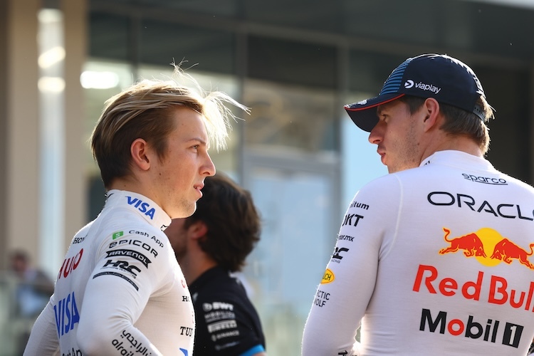 Liam Lawson und Max Verstappen