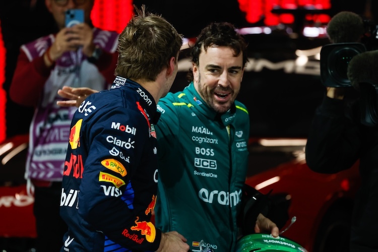 Max Verstappen und Fernando Alonso