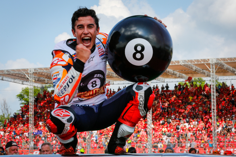 Marc Márquez (Repsol Honda) sicherte sich 2019 seinen achten WM-Titel