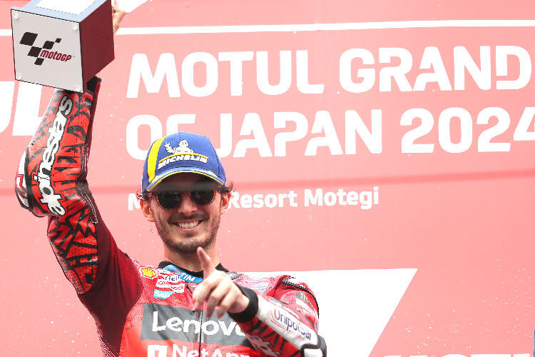 Pecco Bagnaia gewann in Motegi sowohl den Sprint als auch das Rennen