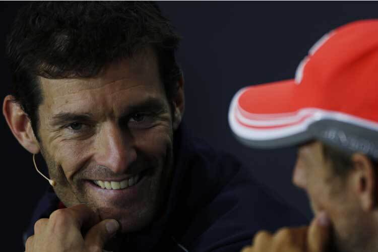 Mark Webber kann wieder lachen