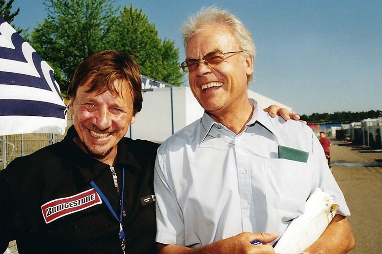 Die Weltmeister Jon Ekerold und Dieter Braun (r.)