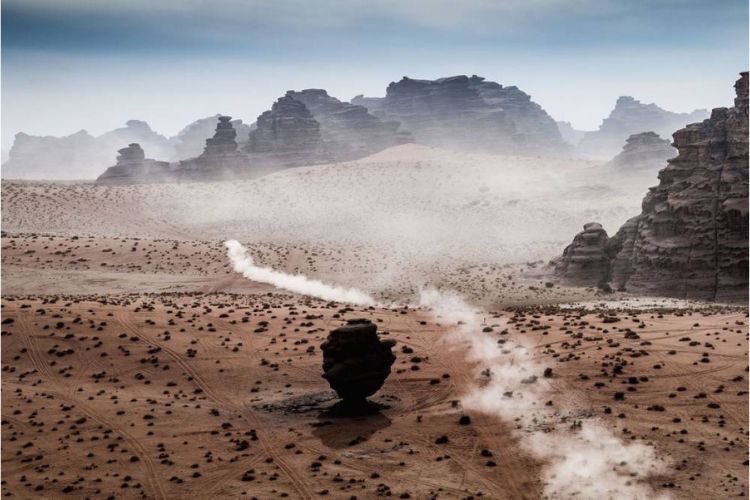 Atemberaubende Landschaften werden bei der Dakar durchfahren