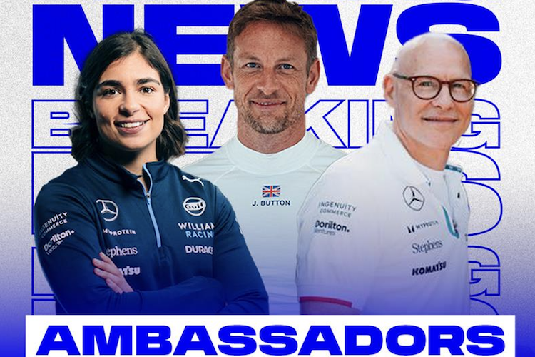 Jamie Chadwick, Jenson Button und Jacques Villeneuve