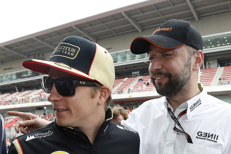 Gerard Lopez mit Kimi Räikkönen