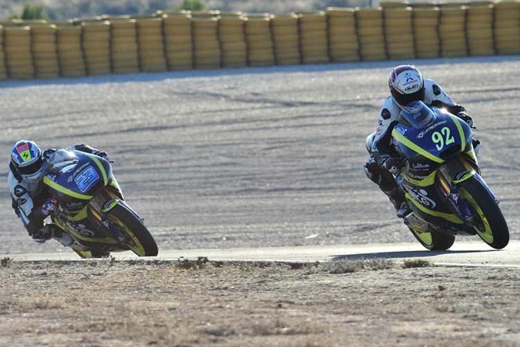 Das neue Tech3-Duo in Almeria: Marcel Schrötter (23) folgt Alex Mariñelarena