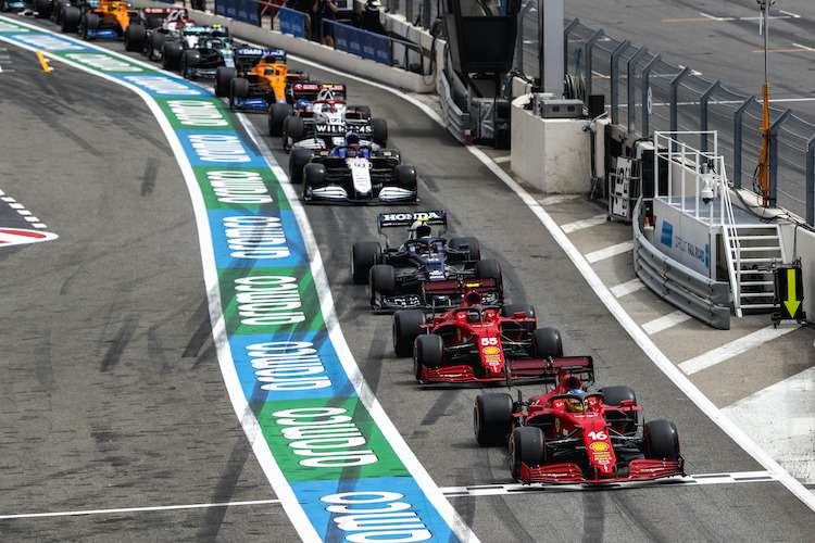 Ferrari zeigt in Frankreich eine solide Leistung