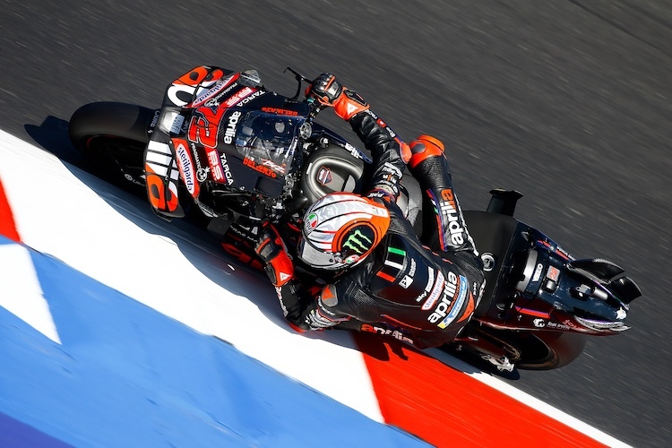 Aprilia-Pilot Marco Bezzecchi stürmte im Misano-Zeittraining auf Platz 2