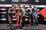 Kevin Schwantz mit Nicolo Bulega, Toprak Razgatlioglu und Sam Lowes in Cremona