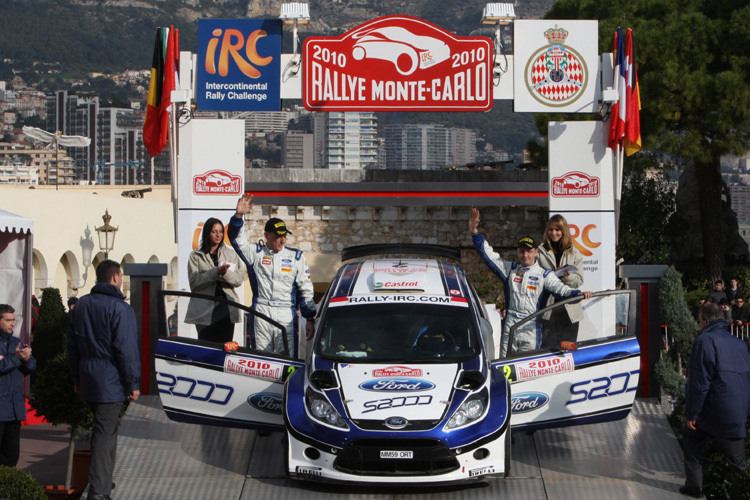 Zielainlauf der Rallye Monte Carlo 2010