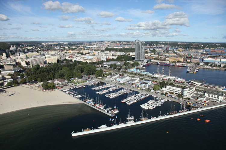 Die Marina von Gdynia ist die grosse Attraktion der Hafenstadt