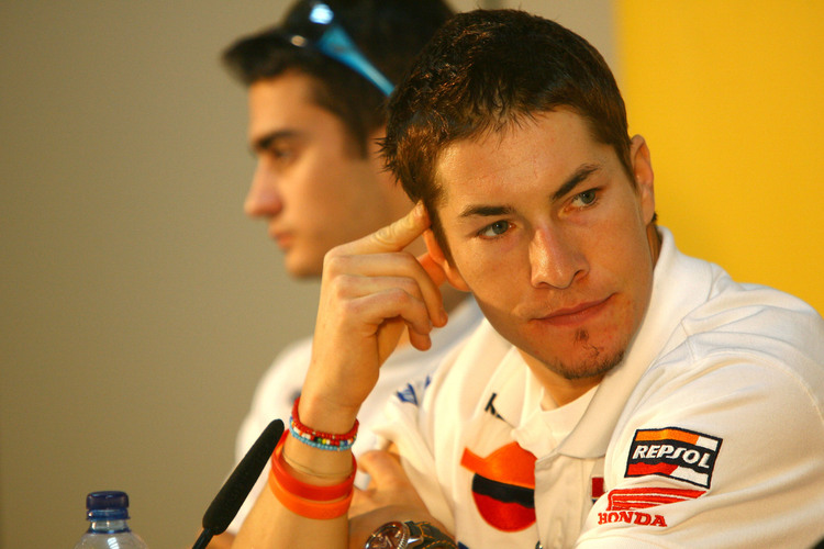 Nach der Kollision in Portugal 2006: Nicky Hayden würdigt Pedrosa keines Blickes
