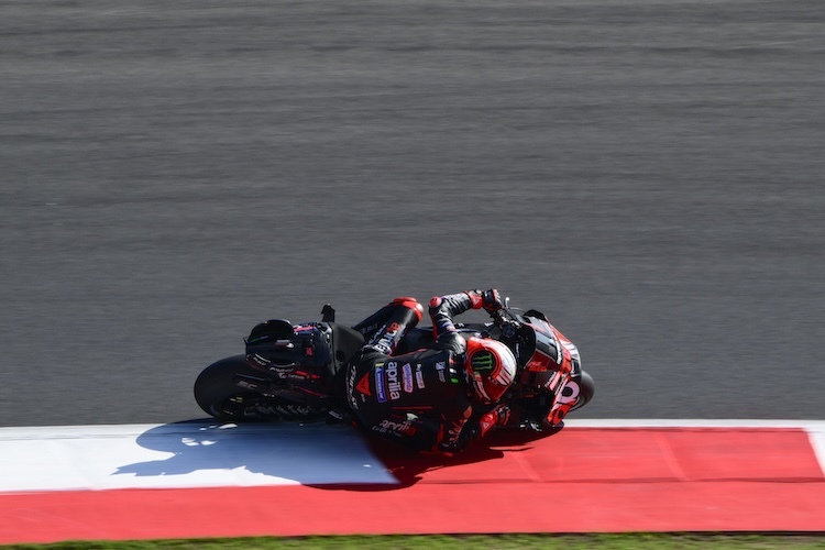 Gab in Indonesien das Tempo vor: Aprilia-Pilot Marco Bezzecchi