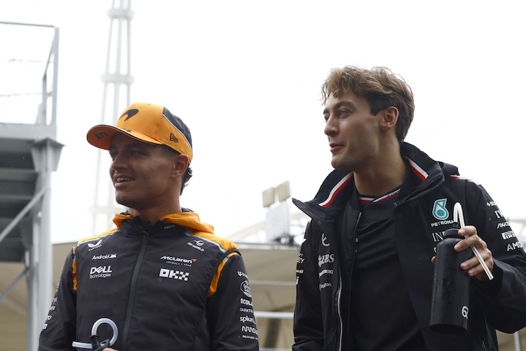 Lando Norris und George Russell kassierten je eine Verwarnung und eine Geldstrafe