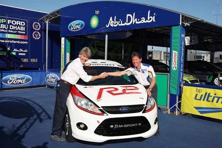 Der neue Ford Fiesta R2 bei der Präsentation auf Sardinien.