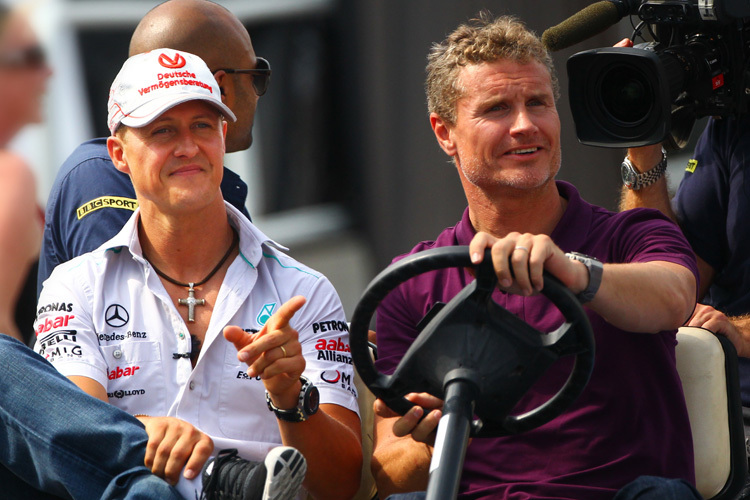 Kein Frust: David Coulthard räumt unumwunden ein, dass Michael Schumacher der bessere Rennfahrer war