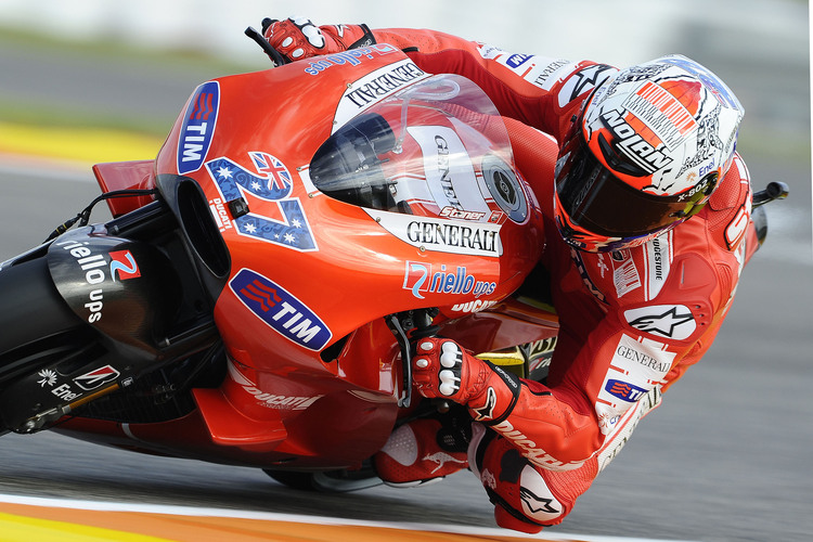 Casey Stoner 2010 auf Ducati