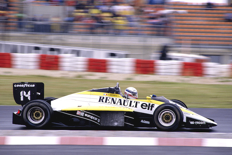François Hesnault 1985 auf dem Nürburgring im dritten Renault