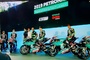 Ayumu Sasaki, Fabio Quartararo, Franco Morbidelli und Khairul Idham Pawi auf ihren 2019er-Bikes