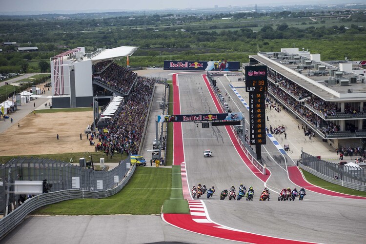 Der MotoGP-Start in Austin/Texas 2015