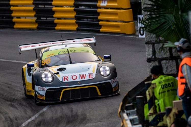 Platz zwei in Macau für den Porsche 911 GT3 R von Earl Bamber