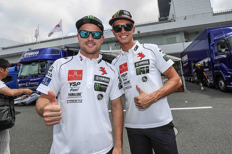 Nicht nur Alex Lowes und Michael van der Mark (Yamaha) halten in Suzuka die Fahnen der Superbike-WM-Fahrer hoch