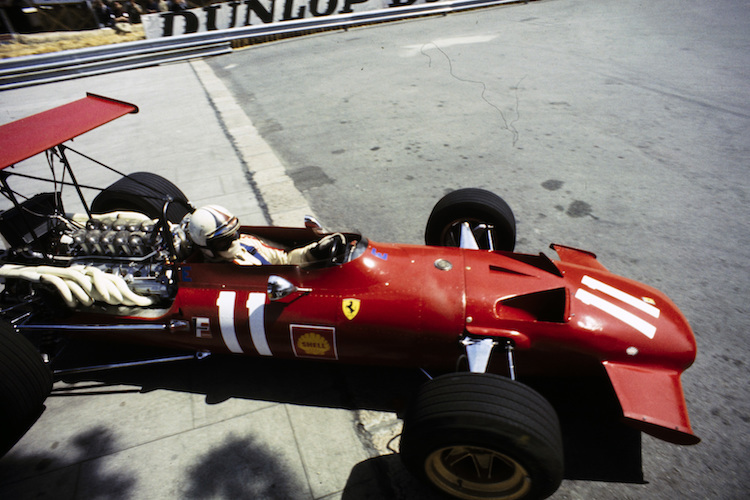 Chris Amon fuhr zur falschen Zeit Ferrari, hier 1969 in Monaco