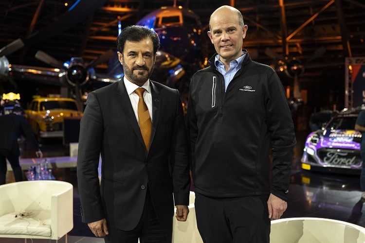 WRC-Launch FIA-Präsident Ben Sulayem und Mark Rushbrook