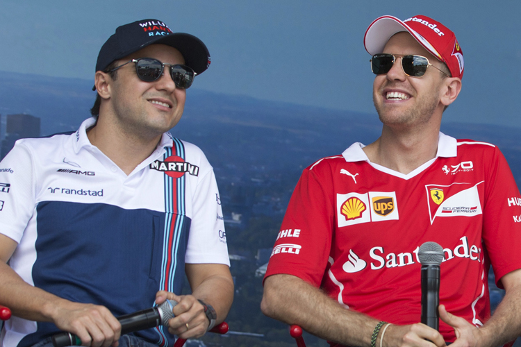 Felipe Massa und Sebastian Vettel