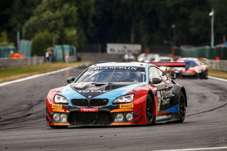 Liegt bei den 24h von Spa-Francorchamps vorne: Der BMW M6 GT3 von Walkenhorst