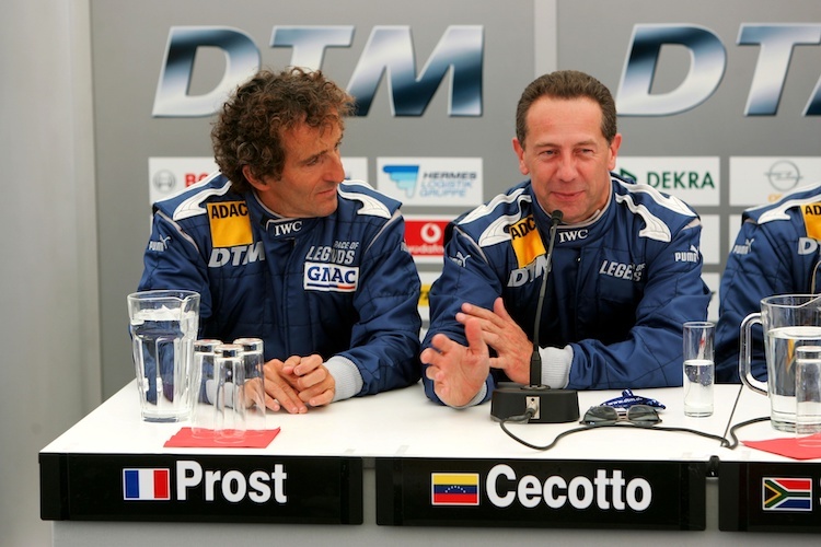 Johnny Cecotto und Alain Prost