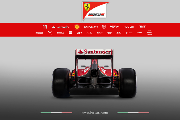 Auch von hinten eine Schönheit: Der neue Ferrari F14 T
