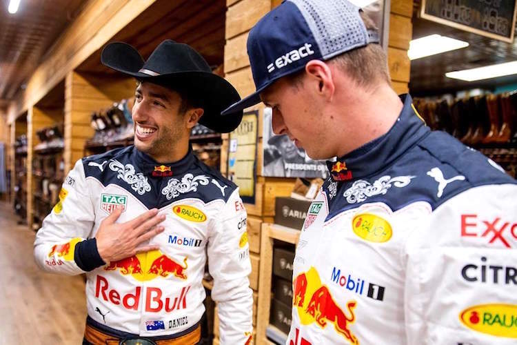 Daniel Ricciardo und Max Verstappen in Texas