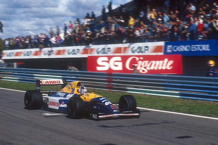 Nigel Mansell 1992 im Williams