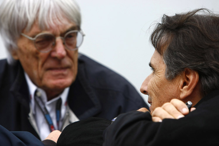 Bernie Ecclestone mit Nelson Piquet