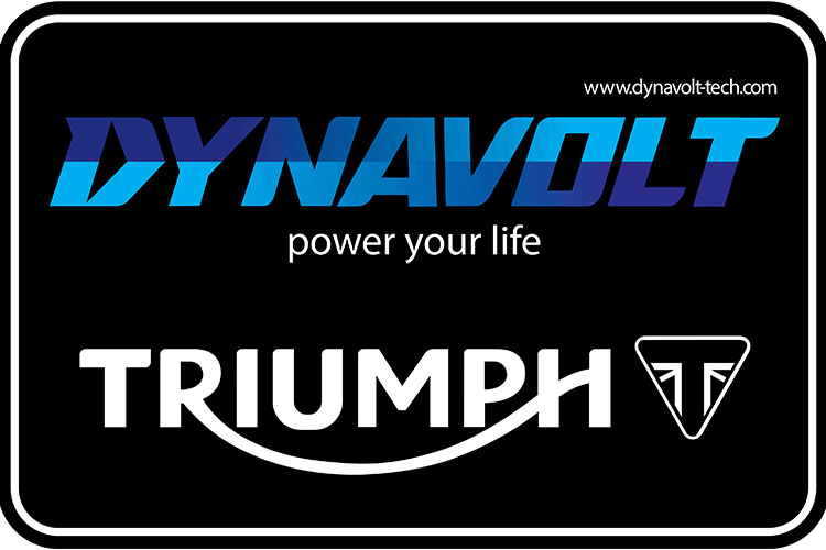 Triumph konnte Dynavolt als Hauptsponsor gewinnen