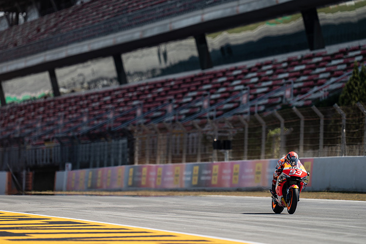 MotoGP-Test in Barcelona: Marc allein auf weiter Flur