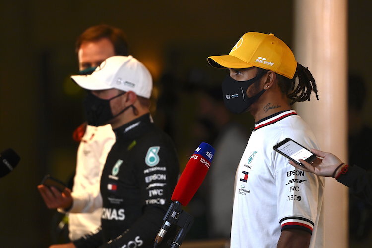 Valtteri Bottas und Lewis Hamilton