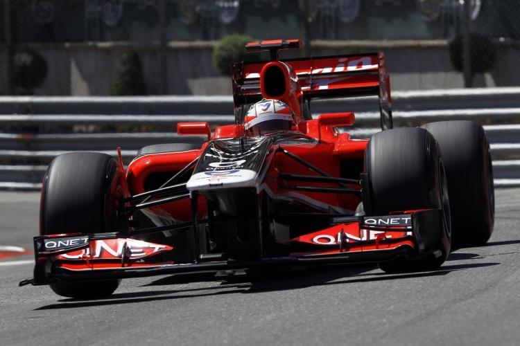 Timo Glock im Gassengewirr von Monaco