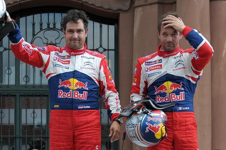 Adieu für Daniel Elena neben Sébastien Loeb