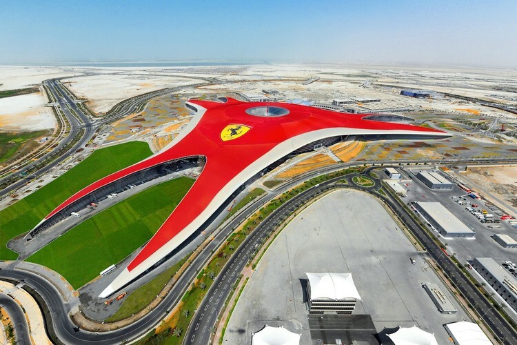 Der Ferrari Park in Abu Dhabi