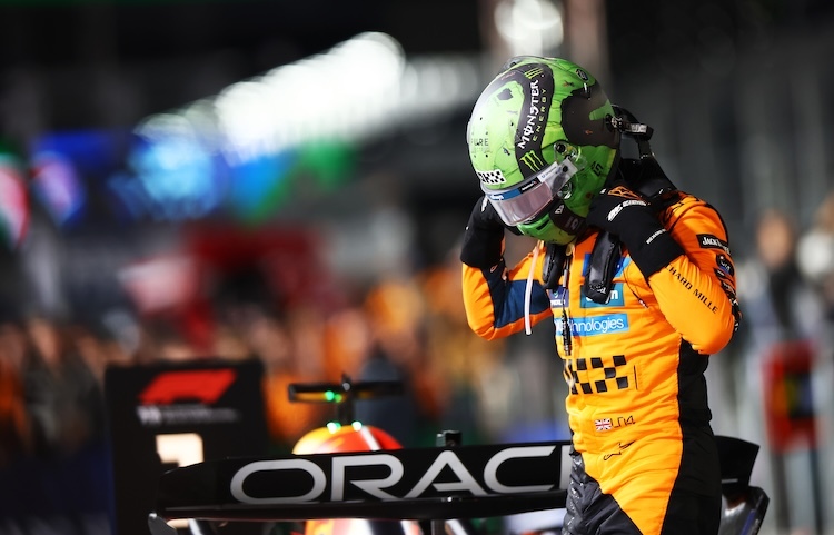 Bittere Pille in Las Vegas: WM-Leader Lando Norris wurde wie sein McLaren-Teamkollege Oscar Piastri disqualifiziert