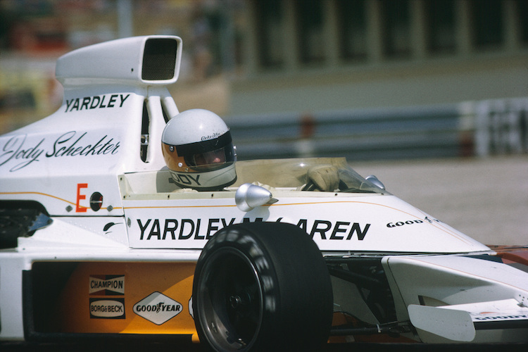 1973 beim Grossen Preis von Frankreich im McLaren