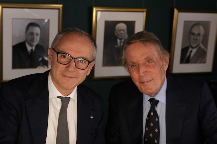 Formel-1-Präsident Stefano Domenicali und Michel Boeri, Präsident des Automobilclubs von Monaco