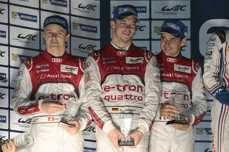 Platz zwei für die letztjährigen Weltmeister beim Ausstand des Audi R18 e-tron quattro