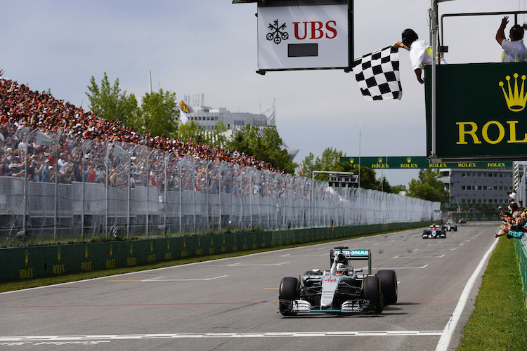 Lewis Hamilton gewinnt das Rennen in Montreal