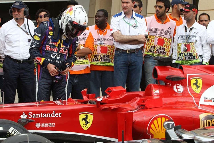 Sebastian Vettel hat sich immer schon für Ferrari interessiert