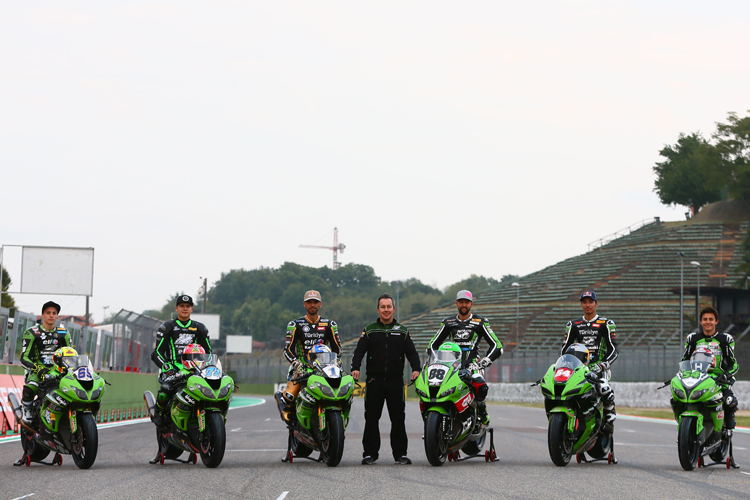 Kawasaki Puccetti ist 2017 sechs Fahrer stark
